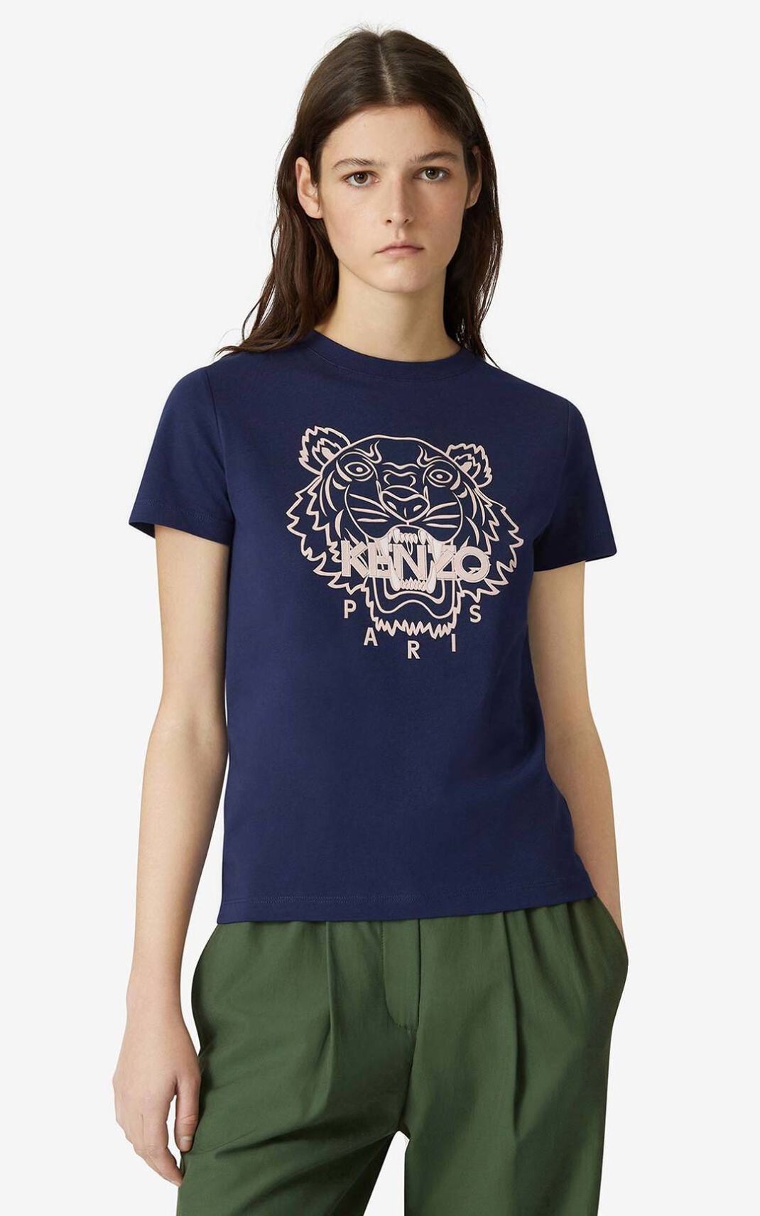 Camisetas Kenzo Tiger Mujer Azules PNX756340